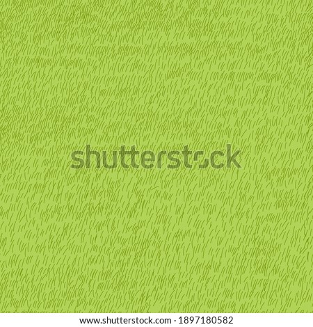 Lawn grass seamless in summer,Vector cartoon nature green field texture, Cute meadow in spring,Pattern summer grass on ground,Endless seasonal for four seasons,Natural abstract background