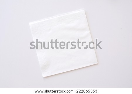 paper napkin on bright background