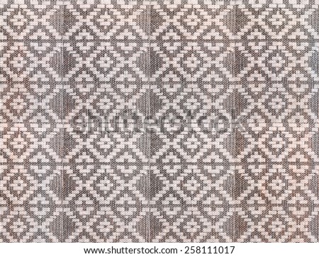 ethnic printed linen textile