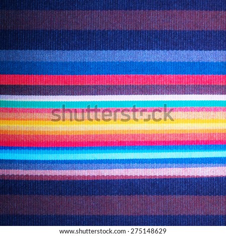 colorful stripes on linen textile