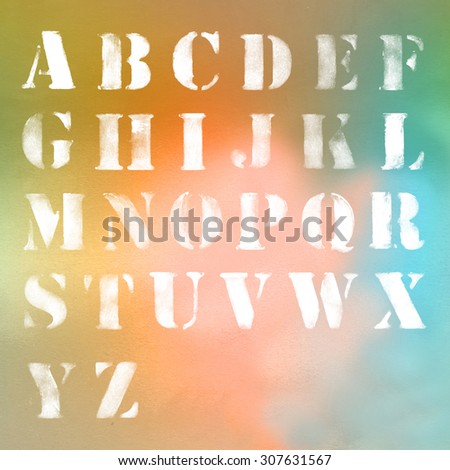 Alphabet - abc letters - creative ancient calligraphy
