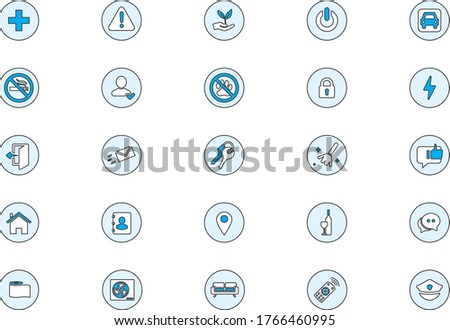Set of icons for Hosting Vacation House - flat design vector
