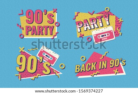 Nineties music vintage tape cassette 1-1