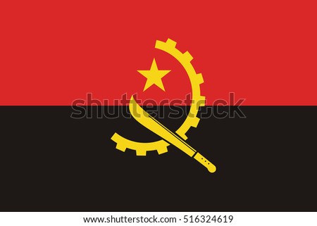 Vector Angola flag, Angola flag illustration, Angola flag picture, Angola flag image