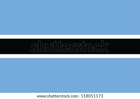 Vector Botswana flag, Botswana flag illustration, Botswana flag picture, Botswana flag