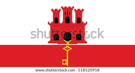 flag of Gibraltar. flag flag of Gibraltar. flag 