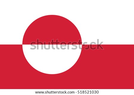 Greenland flag. page symbol for your web site design Greenland flag logo, app, UI. Greenland flag Vector illustration, EPS10.