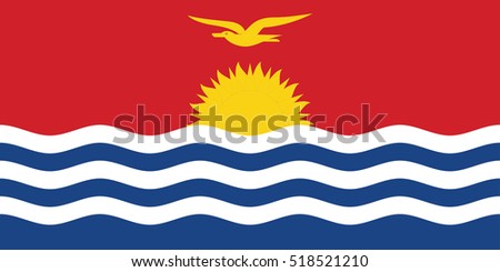 Vector Kiribati flag, Kiribati flag illustration, Kiribati flag picture, Kiribati flag image