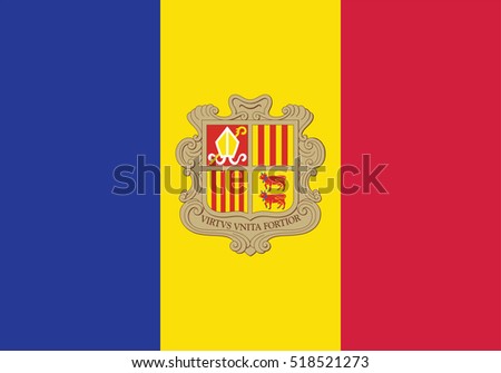 Vector Andorra flag, Andorra flag illustration, Andorra flag picture, Andorra flag image,