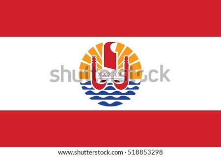 French Polynesia flag vector. page symbol for your web site design French Polynesia flag logo, app, UI. French Polynesia flag Vector illustration, EPS10.