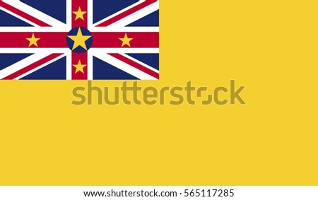 Stock Vector Flag of Niue - Proper Dimensions