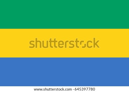 Vector Gabon flag, Gabon flag illustration, Gabon flag picture, Gabon flag image
