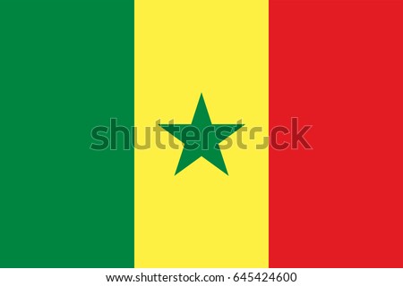 Vector Senegal flag, Senegal flag illustration, Senegal flag picture, Senegal flag image