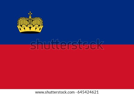 Vector Liechtenstein flag, Liechtenstein flag illustration, Liechtenstein flag picture, Liechtenstein flag image