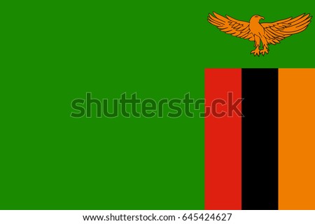 Vector Zambia flag, Zambia flag illustration, Zambia flag picture, Zambia flag image