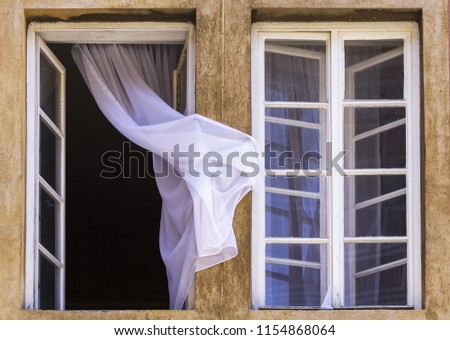 Similar – Image, Stock Photo Another house wall Air Sky