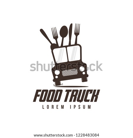 Food Truck Logo Vector