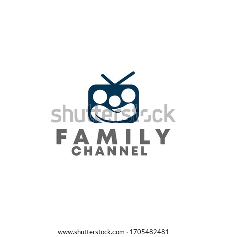 Family Channel Logo Design Vector Template