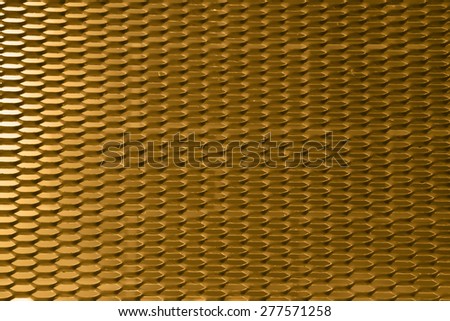 Texture of metallic mesh gold