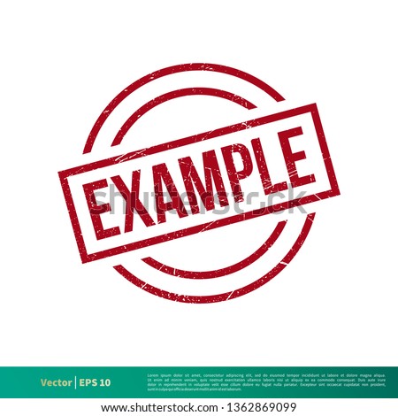 Example Stamp Vector Template Illustration Design. Vector EPS 10.