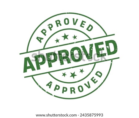 Approved Stamp.Approved Round Grunge Sign