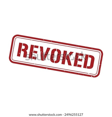 Revoked Rubber Stamp Grunge Sign