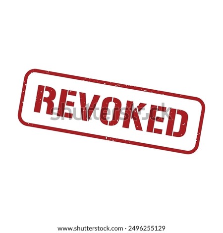 Revoked Rubber Stamp Grunge Sign