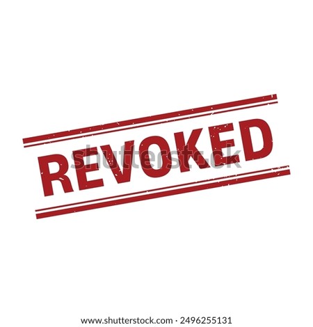 Revoked Rubber Stamp Grunge Sign