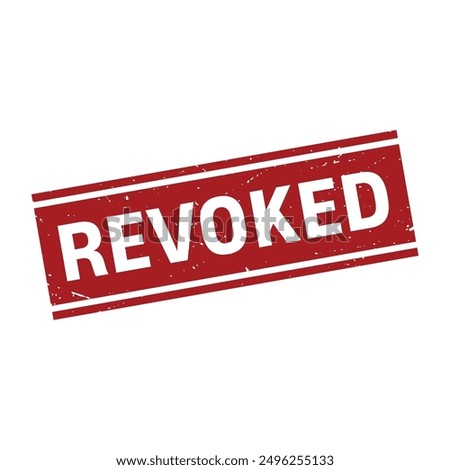 Revoked Rubber Stamp Grunge Sign