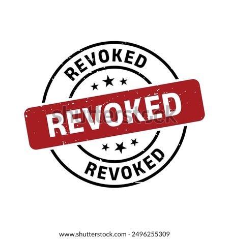 Revoked Rubber Stamp Grunge Sign