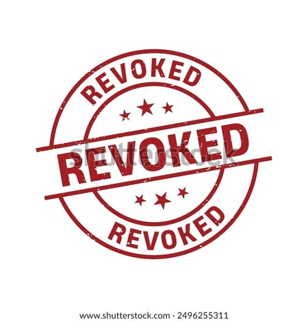 Revoked Rubber Stamp Grunge Sign