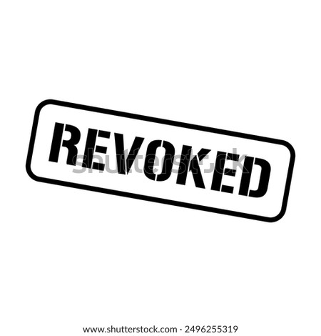 Revoked Rubber Stamp Grunge Sign