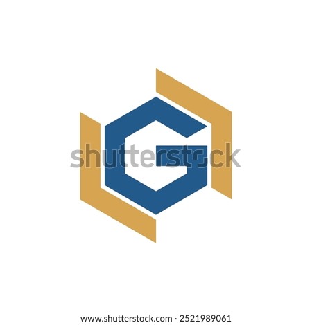 Hexagonal Letter G Logo Template Illustration Design