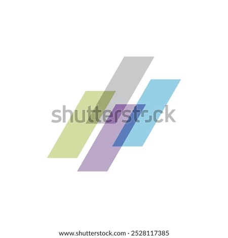 Crushing abstract colorful brick logo template