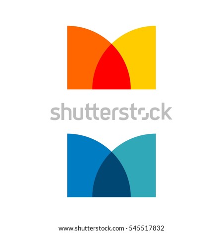 Colorful Abstract M Letter Logo Template Illustration Design. Vector EPS 10.