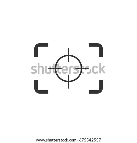 Focus Target Camera Logo Template Illustration Design. Vector EPS 10.