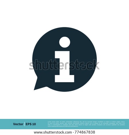 Information Sign Icon Vector Logo Template Illustration Design. Vector EPS 10.