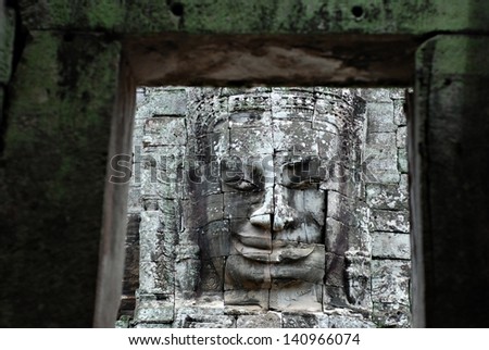 The many faces of Angkor Thom and Bayon Temple, Cambodia