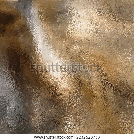 Abstract gold glitter grain pattern. Copper glossy noise background. Metallic tile trendy texture. Bronze yellow metal. Luxury sparkling golden foil wallpaper. Vector background