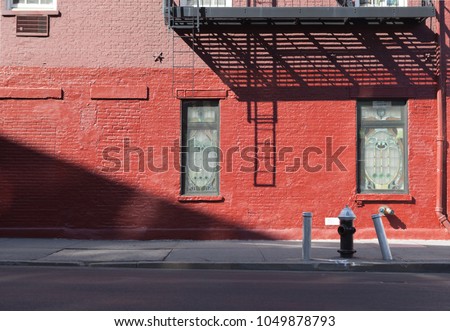 Similar – Image, Stock Photo down pipes in front of an orange plastered wall, one orange and three grey