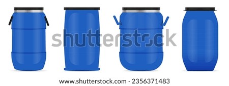 set of Plastic Drums For Chemical And Pesticide