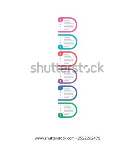 six options infographic template. internet, web, business, magazine, annual report information template. geometric infographic template