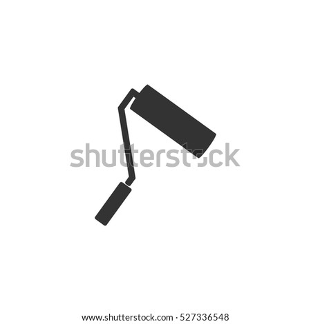 Paint Roller icon flat. Illustration isolated vector sign symbol