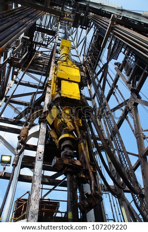 Top Drive System (Tds) For Oil Drilling Rig - Petroleum Industry Stock ...