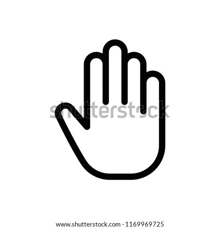 Line Finger Icon