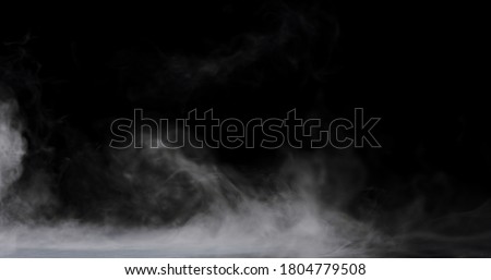 Similar – Image, Stock Photo Fog rising on the mountains of the small Saar loop