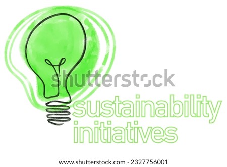 Sustainability initiatives icon for corporate ESG reports