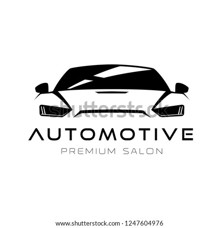 Automotive car front outline sign for your projects