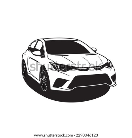 Automotive car illustration for your projects 