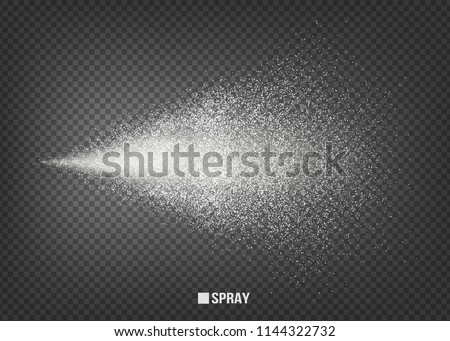 Airy water spray.Mist.Sprayer fog isolated on black transparent background. Airy spray and water hazy mist clean illustration.Vector illustration for your design, advertising, brochures and rest